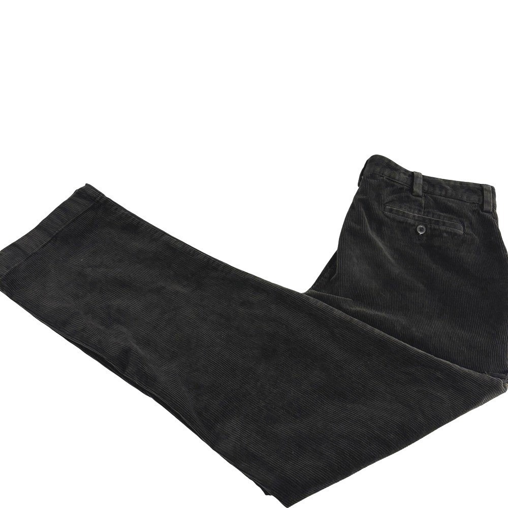 LL Bean Corduroy Pants Mens 38x31 Dark Brown Classic Fit Straight Leg Stretch